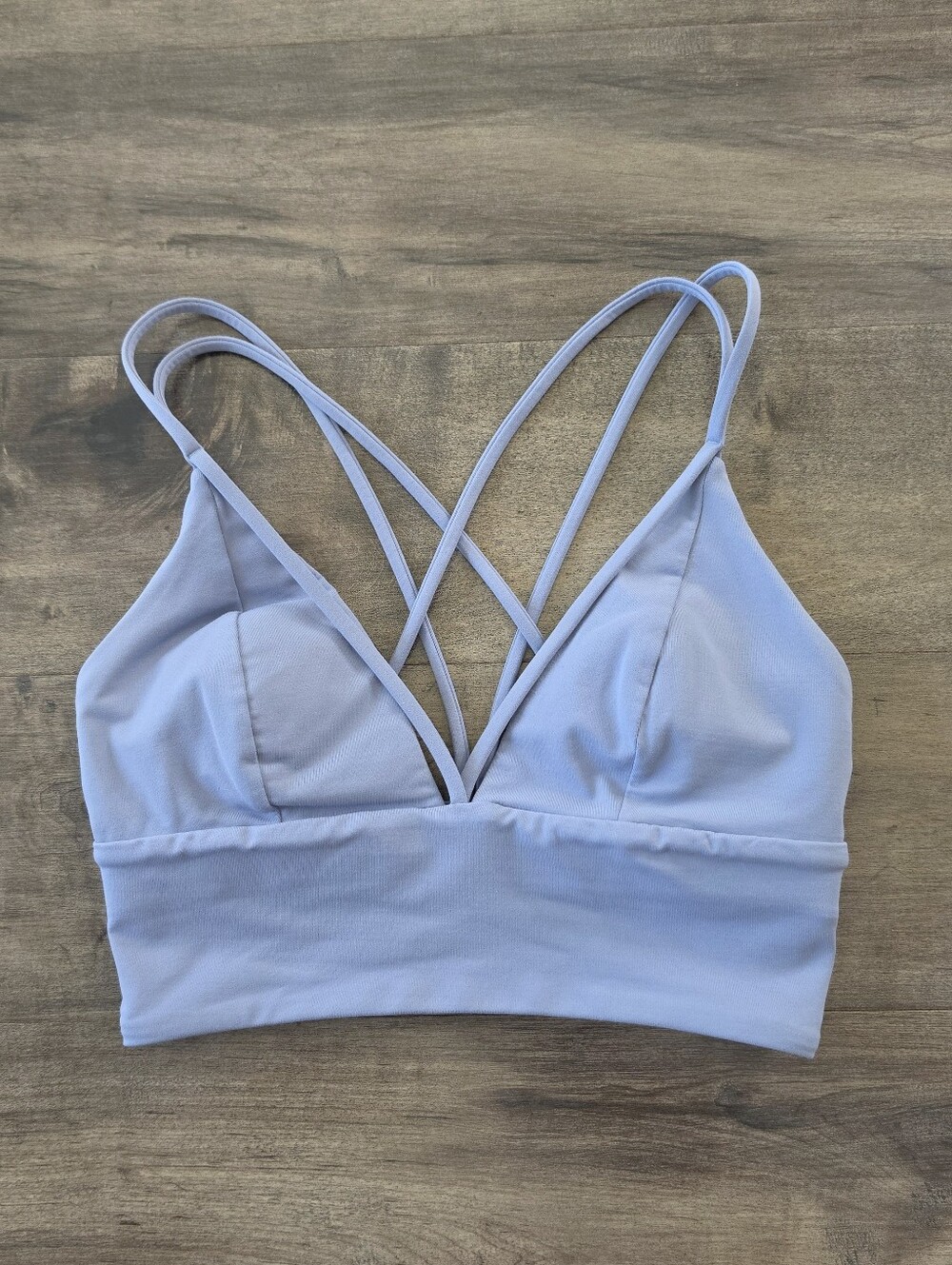 Lululemon Pushing Limits Bra Concrete Blue Size 2